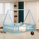 Ver imagem 1 de Cama Casal Montessoriana Valentina Azul
