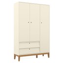 Ver imagem 6 de Quarto de Bebê Unique 3 Portas com Cômoda Sapateira e Painel Farm Off White Eco Wood - Matic