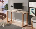 Ver imagem 1 de Mesa de Estudo Office 1.20cm - Pés em Madeira Maciça c/ Pintura Anti Umidade - Tampo 15mm c/ Fita de