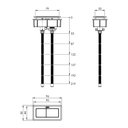 Ver imagem 4 de Botão de Acionamento Duplo Superior para Caixa Acoplada Censi Cromado Cromado 95910-1