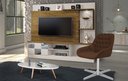 Ver imagem 4 de Cadeira Poltrona Decorativa Giratória Capitonê Alice Para Sala de Estar: Suede Marrom