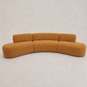 Ver imagem 4 de Sofa Curvo Virginia 3 Modulos Boucle Moscow Design Orgânico