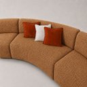 Ver imagem 5 de Sofa Curvo Virginia 3 Modulos Boucle Moscow Design Orgânico