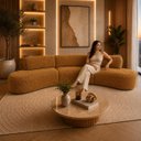 Ver imagem 2 de Sofa Curvo Virginia 3 Modulos Boucle Moscow Design Orgânico