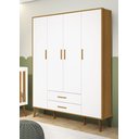 Ver imagem 2 de Guarda-Roupa Retrô 4 Portas Isis MóveisAqui