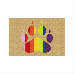 TAPETE CAPACHO PARA LGBT, COR BEGE MEDIDA PORTA PARA SALA QUARTO COZINHA. - 2