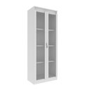 Ver imagem 5 de Cristaleira Vertical 2 Portas de Vidro 3 Prateleiras 160,5CMX60CM CR6004 Branco