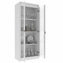 Ver imagem 6 de Cristaleira Vertical 2 Portas de Vidro 3 Prateleiras 160,5CMX60CM CR6004 Branco
