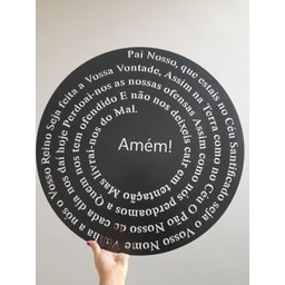 Quadro Decorativo Pai Nosso 3mm 60cm - 1 Unidade - 1