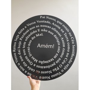 Quadro Decorativo Pai Nosso 3mm 60cm - 1 Unidade