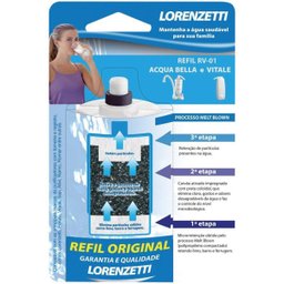 Refil Vela P Filtro Acqua Bella e Vitale Original Lorenzetti - 3