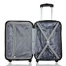 Mala de Viagem Média 23kg Despachada Rígida Rodas 360º Cadeado de Segredo Gladiador A2m:rose Gold - 3