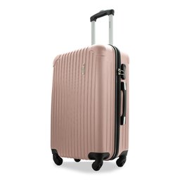 Mala de Viagem Média 23kg Despachada Rígida Rodas 360º Cadeado de Segredo Gladiador A2m:rose Gold - 2