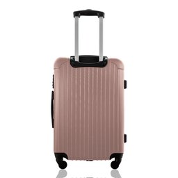 Mala de Viagem Média 23kg Despachada Rígida Rodas 360º Cadeado de Segredo Gladiador A2m:rose Gold - 4