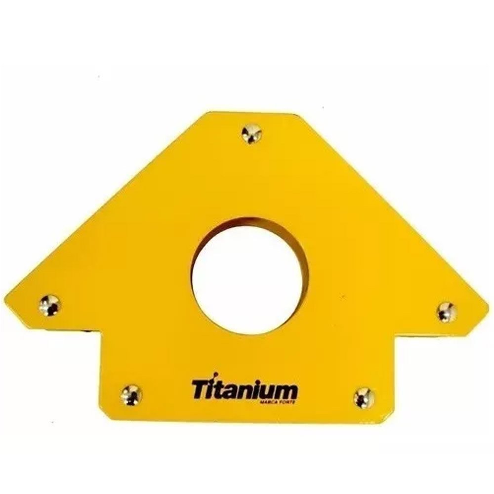Esquadro Magnético para Solda 2 Peças 35kg Titanium + Par de Luvas Vonder