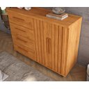 Ver imagem 6 de Cômoda 2 Portas e 4 Gavetas Ripado Lady