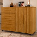 Ver imagem 1 de Cômoda 2 Portas e 4 Gavetas Ripado Lady