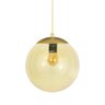Pendente Globo Esfera de Vidro Âmbar 20cm - Ouro - 3