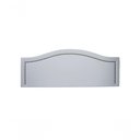 Ver imagem 2 de Cabeceira Casal Curva Luxo 140x60 Courino Branco - Tachas Fumê