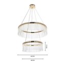 Ver imagem 5 de Lustre Pendente Nordecor Gouli 2891 Ouro Brilho Led Bivolt