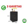 Gaveteiro 3 Gavetas Para Área De Serviço Madeira Mdp - 5