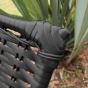 Ver imagem 3 de Kit 1 Espreguiçadeiras Catar Preto + Mesa P/ Jardim e Piscina