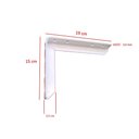 Ver imagem 2 de Kit 12 Mão Francesa Ferro Reforçada Suporte 20Cm Kit Fixação