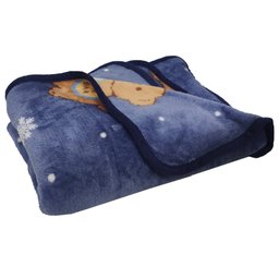 Manta Mantinha Infantil Cobertor Toque Macio Aveludado Urso - 6