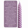 Vela Abre Caminhos Espiritualidade Meditação Sabedoria Roxo - 1