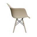 Ver imagem 4 de Kit 4 Cadeiras Arm Dsw Injetado Fendi para Sala de Jantar e Cozinha