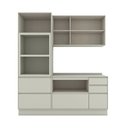 Ver imagem 3 de Cozinha Compacta Fineze 5 Portas 6 Gavetas com Tampo 100% MDF Areia Hp - Henn