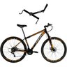 Bicicleta em Alumínio Attus Aro 29 21v Marchas Freio Disco Suspensão com Trava com Suporte de - Pret - 1