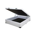 Ver imagem 1 de Cama Box Baú Viúva Loja Xerife Sintético Branco 41x128x188
