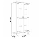 Ver imagem 7 de Kit Aparador Buffet Adega 135cm com Cristaleira 2 Portas Vidro Alegra S05 Off White Nogueira - Lyam