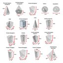 Ver imagem 6 de Mini Sólidos Geométricos Em Acrílico 17 Peças Pedagógico MMP