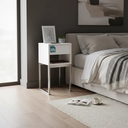 Ver imagem 1 de Zero Montagem! Mesa de Cabeceira 30cm Mdf com Nicho