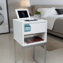 Ver imagem 3 de Zero Montagem! Mesa de Cabeceira 30cm Mdf com Nicho