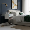 Ver imagem 5 de Zero Montagem! Mesa de Cabeceira 30cm Mdf com Nicho