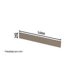 Módulo Cozinha Henn Connect Painel de Edição P/ Fechamento Rodapé 100x14x105cm Duna-henn - 3
