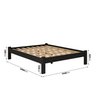 Cama Queen Turca New Madeira Maciça Cor Preto - 2