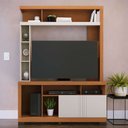 Ver imagem 1 de Estante Painel para TV 50 pol 136cm Efraim C04 Freijó Off White Matte - Lyam Decor
