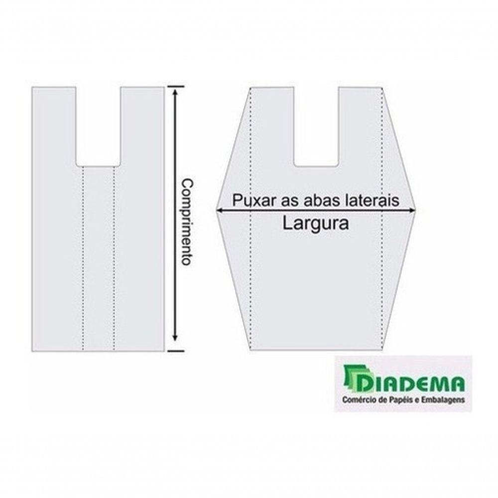 Sacola Reciclada 40 X 50 Verde Pacote com 5 Kg - 2