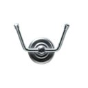 Ver imagem 2 de Cabide Duplo 2 Ganchos Em Metal Gancho Fixo Parede