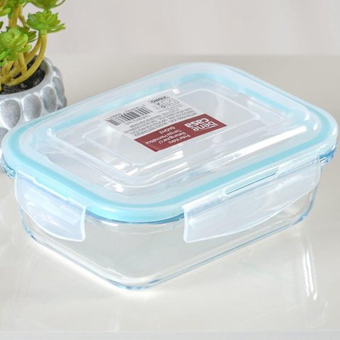Pote de Vidro com Tampa Hermética 370ml 14,5x10x4x5