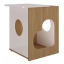 Ver imagem 4 de Mesa de Canto Pet Carvalho/Off White - Pnr Móveis
