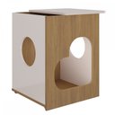 Ver imagem 2 de Mesa de Canto Pet Carvalho/Off White - Pnr Móveis
