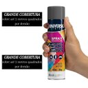 Ver imagem 7 de Tinta Spray 400ml Preto Fosco Uso Geral em Aço Ferro Gesso Cerâmica Couro | Universo | Kit 03 Un
