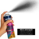 Ver imagem 6 de Tinta Spray 400ml Preto Fosco Uso Geral em Aço Ferro Gesso Cerâmica Couro | Universo | Kit 03 Un