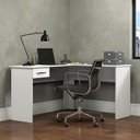 Ver imagem 1 de Mesa para Escritório Escrivaninha de Canto 1 Gaveta Menu Móveis Branco