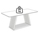 Ver imagem 6 de Mesa de Jantar Pitaia com 6 Cadeiras Estofadas Carambola Linho Cinza Natuem